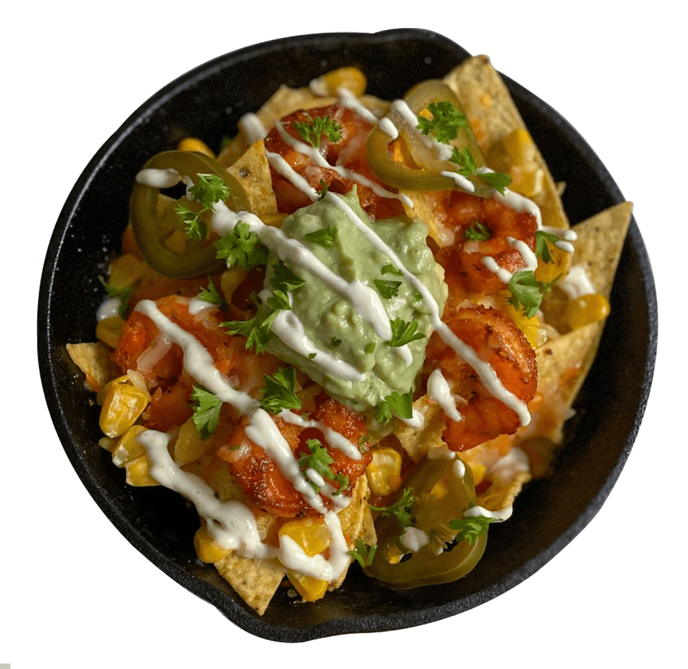 Shrimp and Honey Nachos